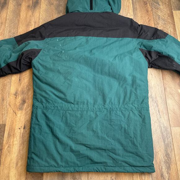 Vintage LL Bean Snow Jacket Men's Medium Tall Green Thinsulate Waterproof 90s - Picture 3 of 13